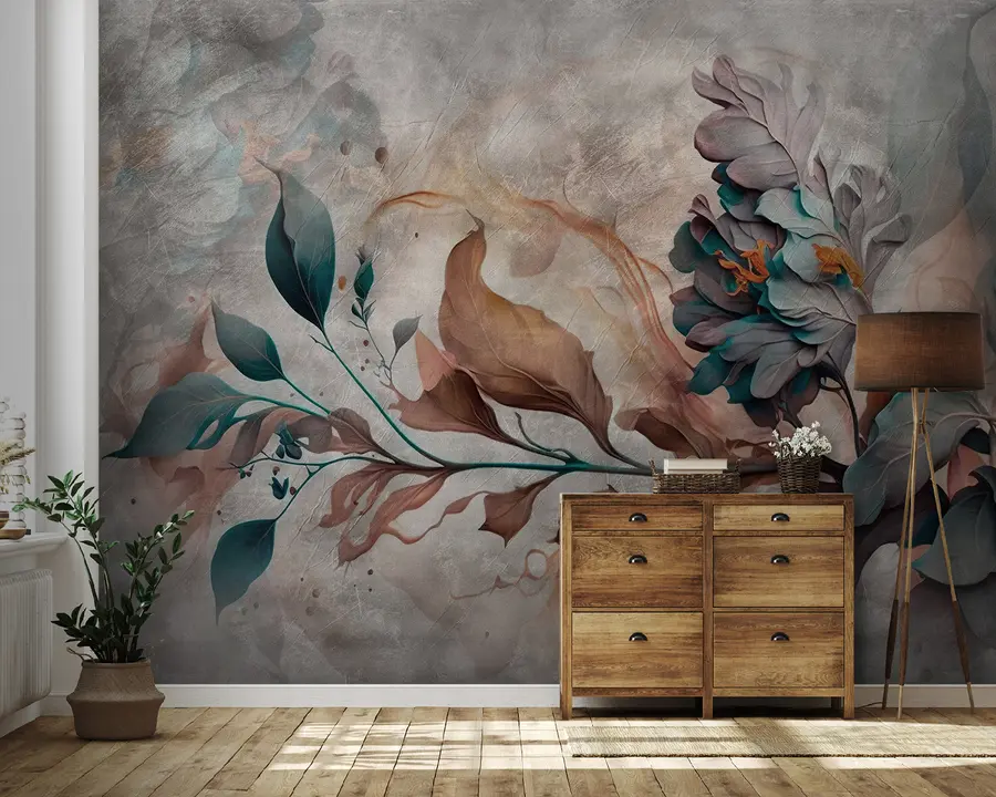 Carta da parati Floreale Splendido ramo di colori n. u93917