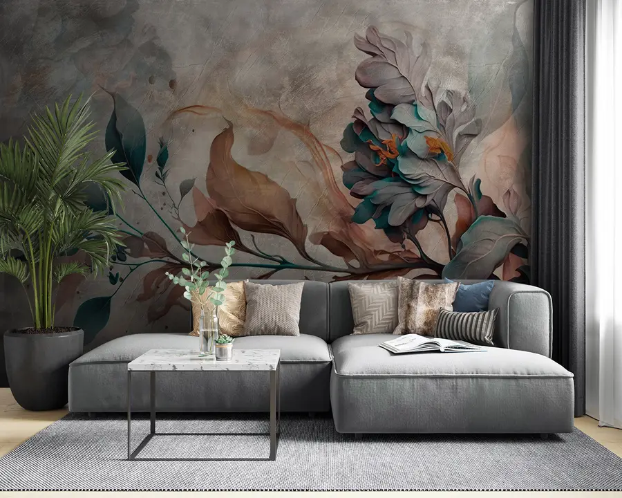 Carta da parati Floreale Splendido ramo di colori n. u93917