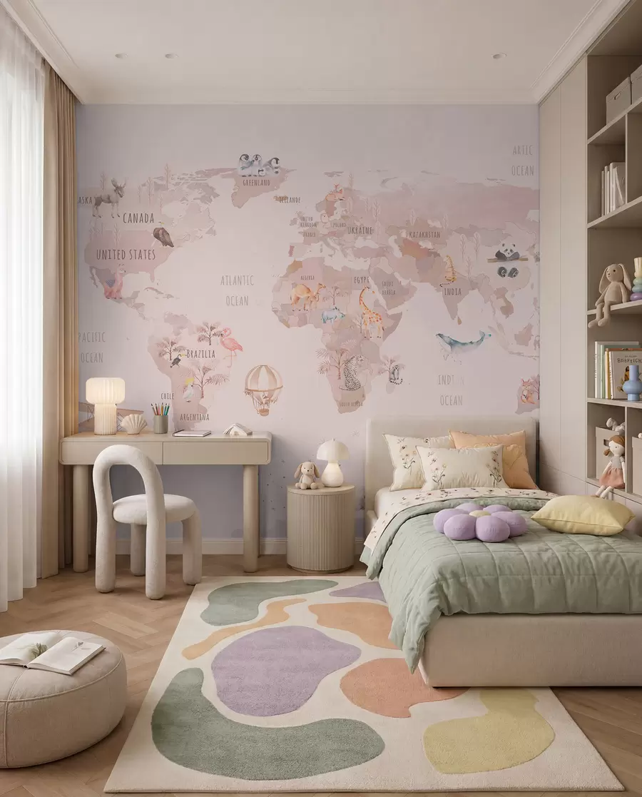 carta da parati Mappa delle fiabe del mondo nr. u74508