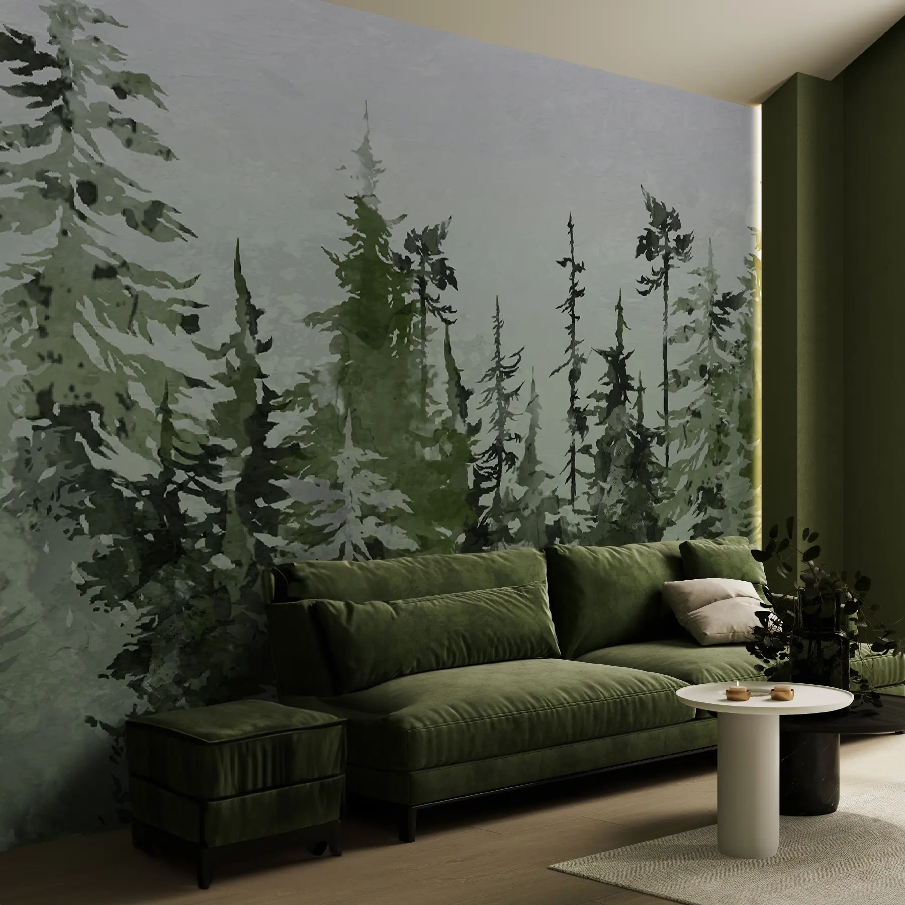 Carta da parati nature Managare l'acquerello artistico 