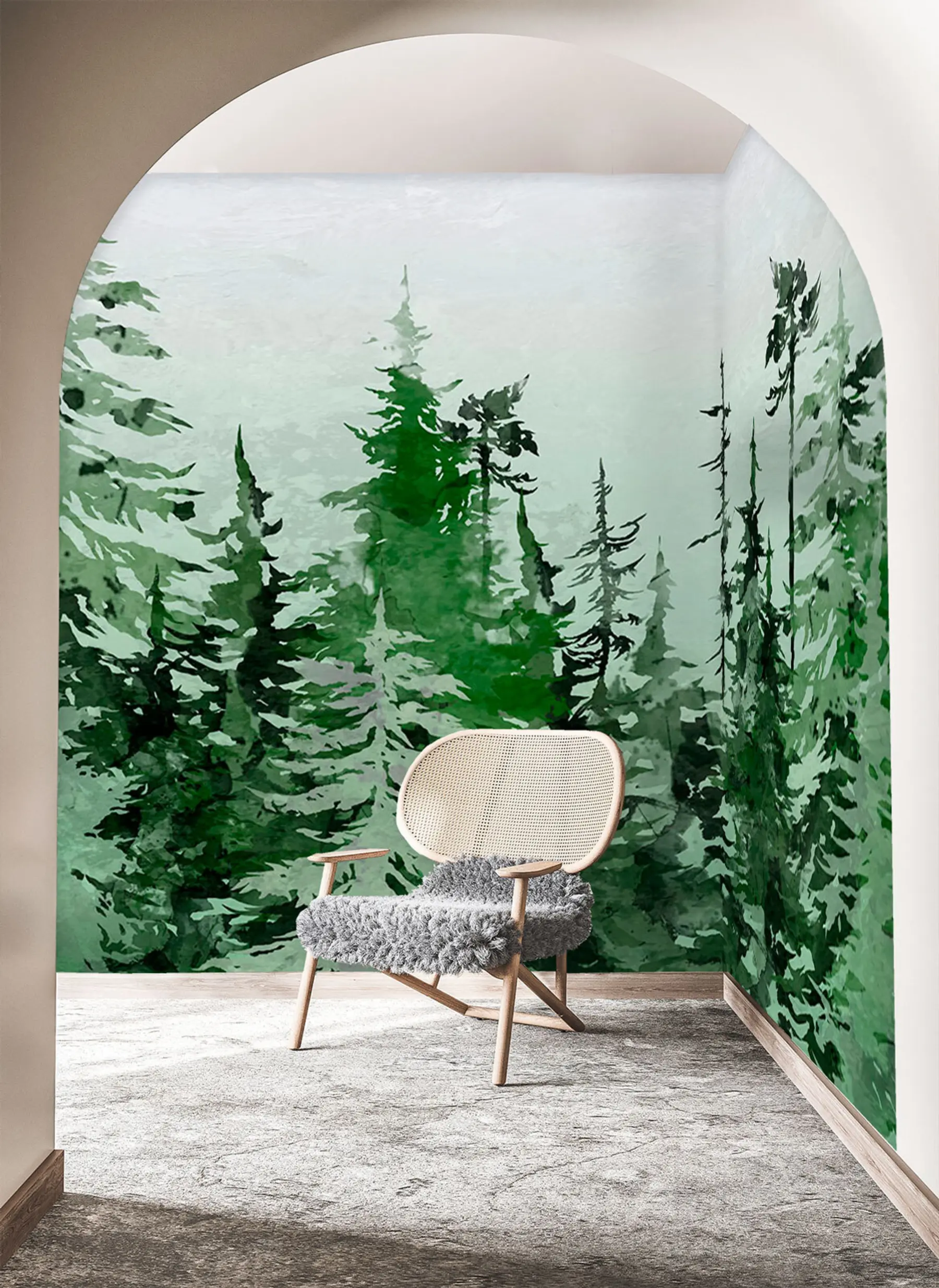 Carta da parati nature Managare l'acquerello artistico 