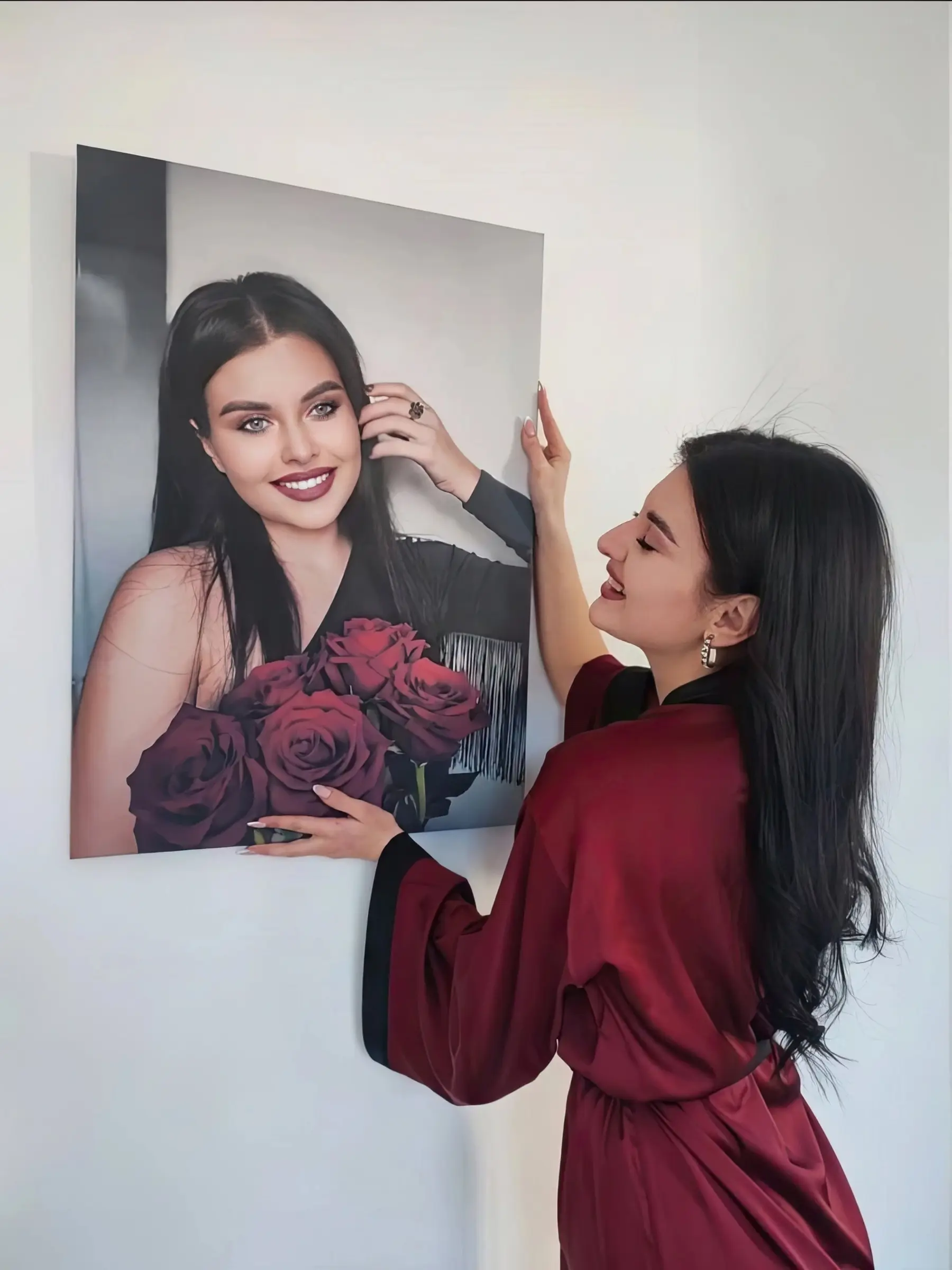 carta da parati Sorriso, flash e rossetto nr. s31864