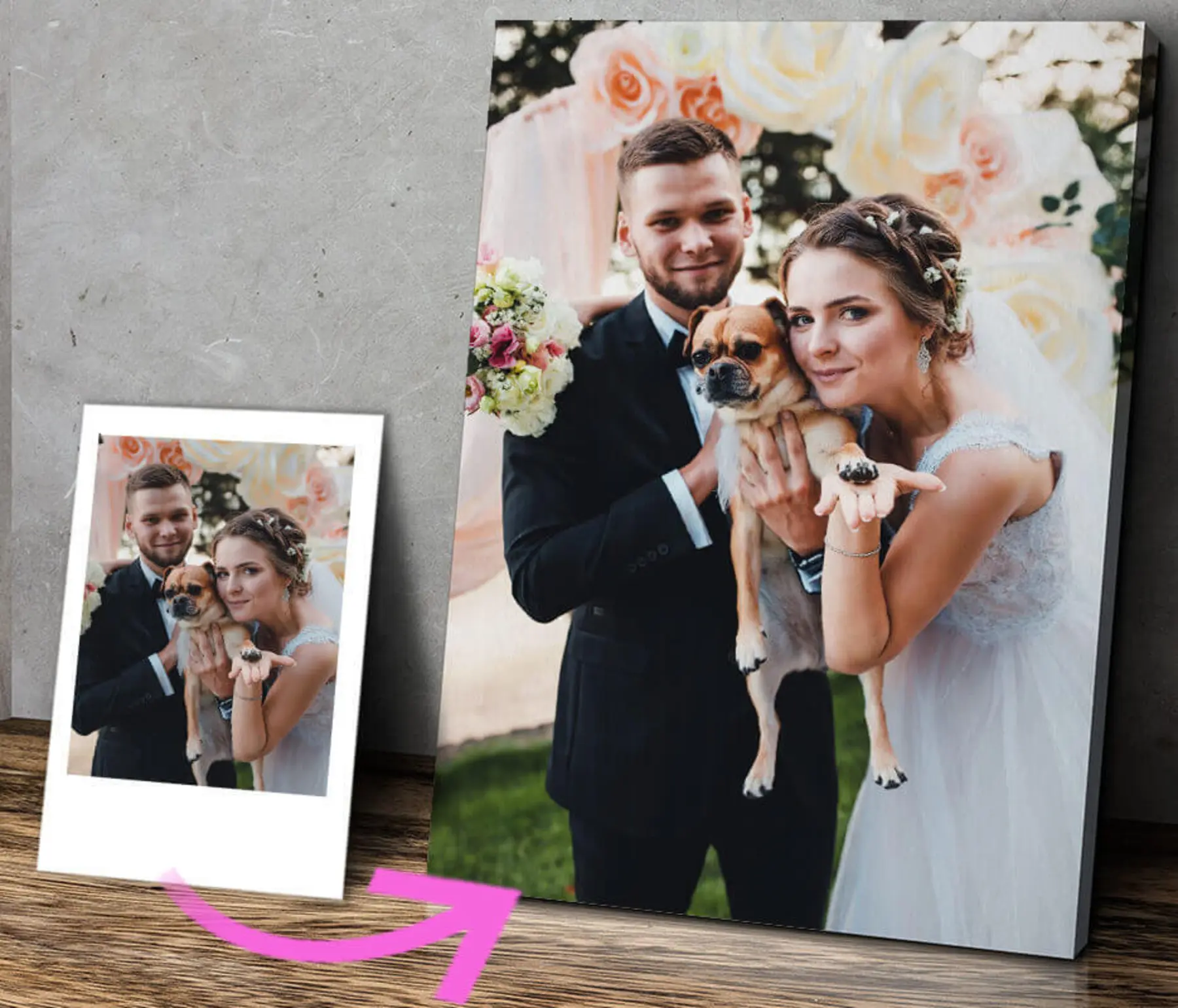 carta da parati Sorriso, abito da sposa e fotografia nr. s31873