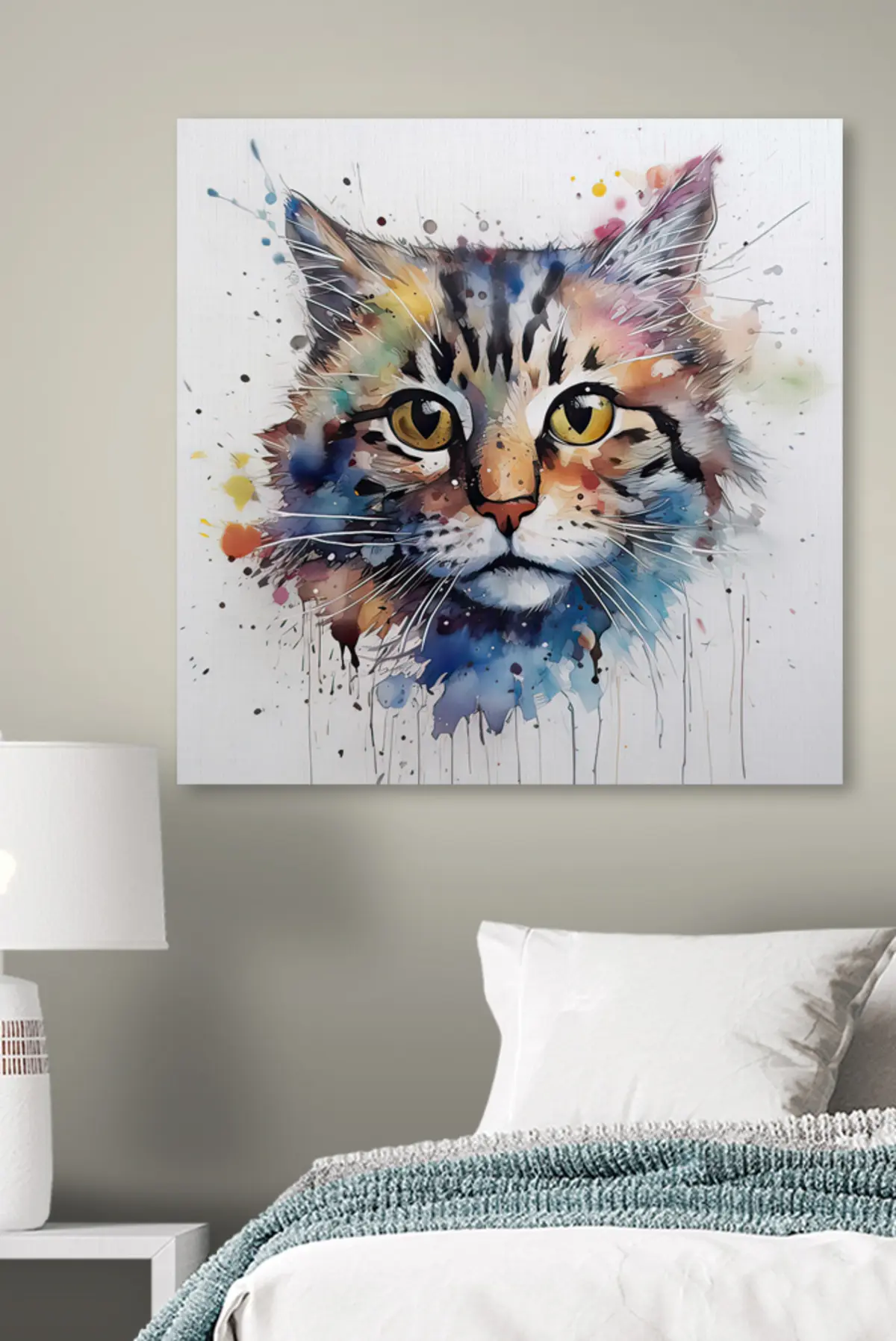 carta da parati Gatto, felino e vernice nr. s32314