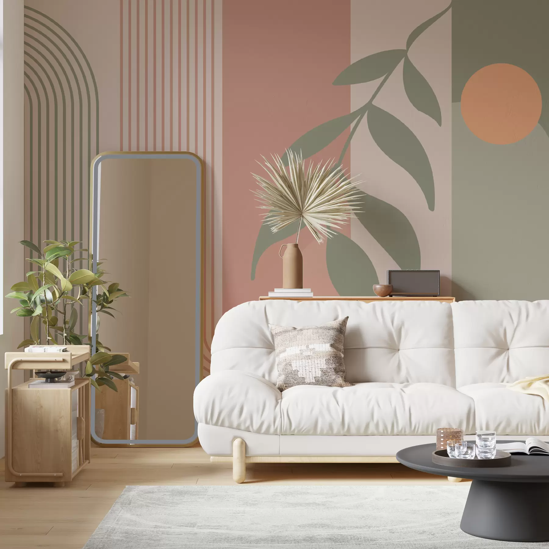 carta da parati Archi ed elementi decorativi in ​​stile boho nr. u94153