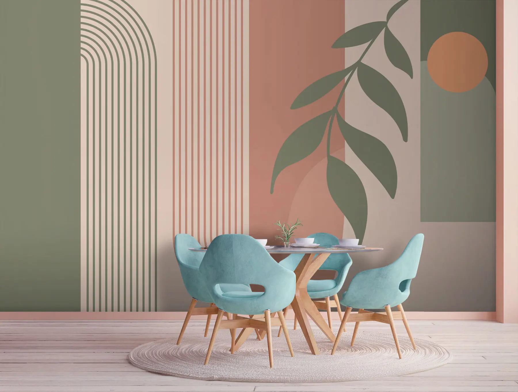 carta da parati Archi ed elementi decorativi in ​​stile boho nr. u94153