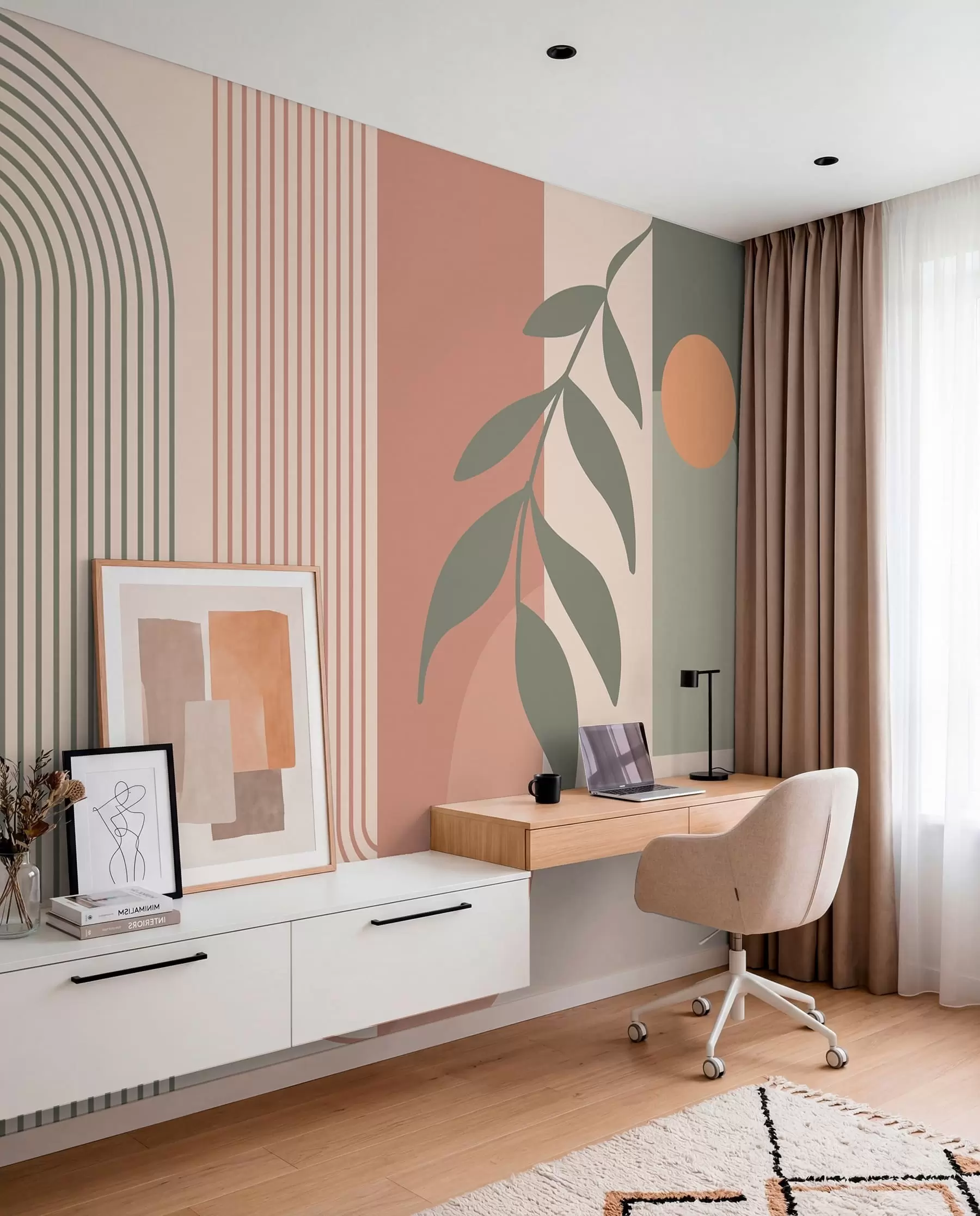 carta da parati Archi ed elementi decorativi in ​​stile boho nr. u94153