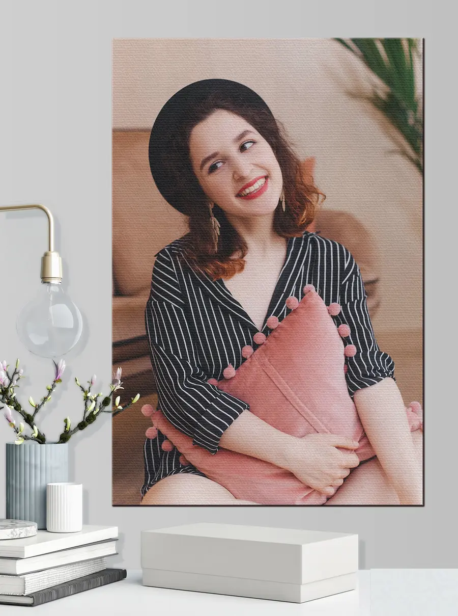 carta da parati Sorriso, labbra e ciglia nr. s33101