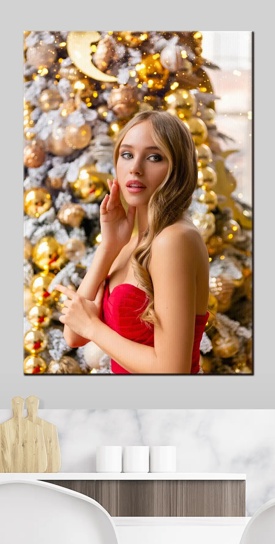 carta da parati Ciglia, rettangolo e pianta nr. s33125