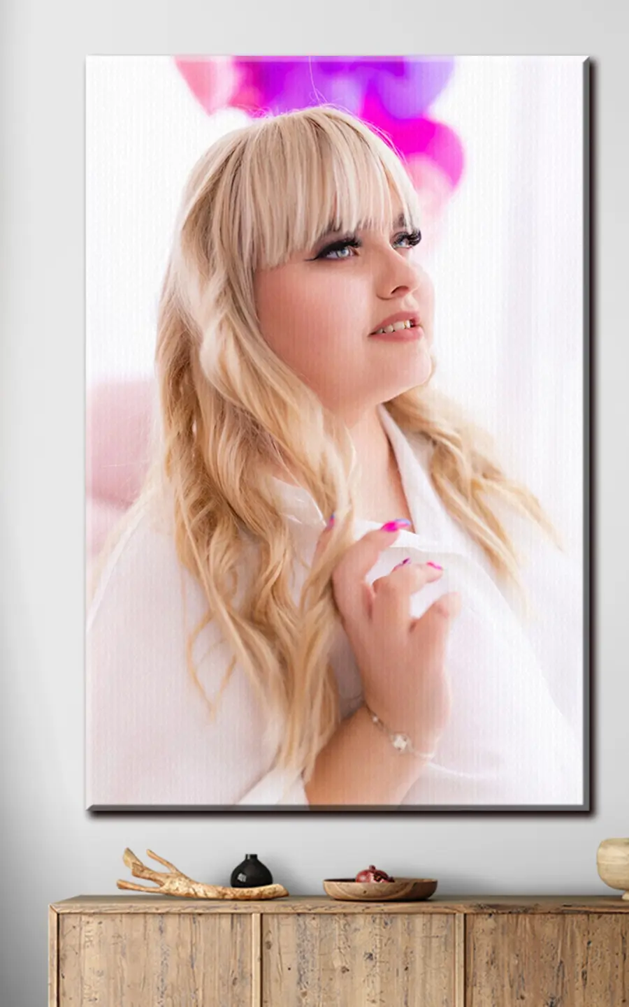 carta da parati Ciglia, frangia e magenta nr. s33135