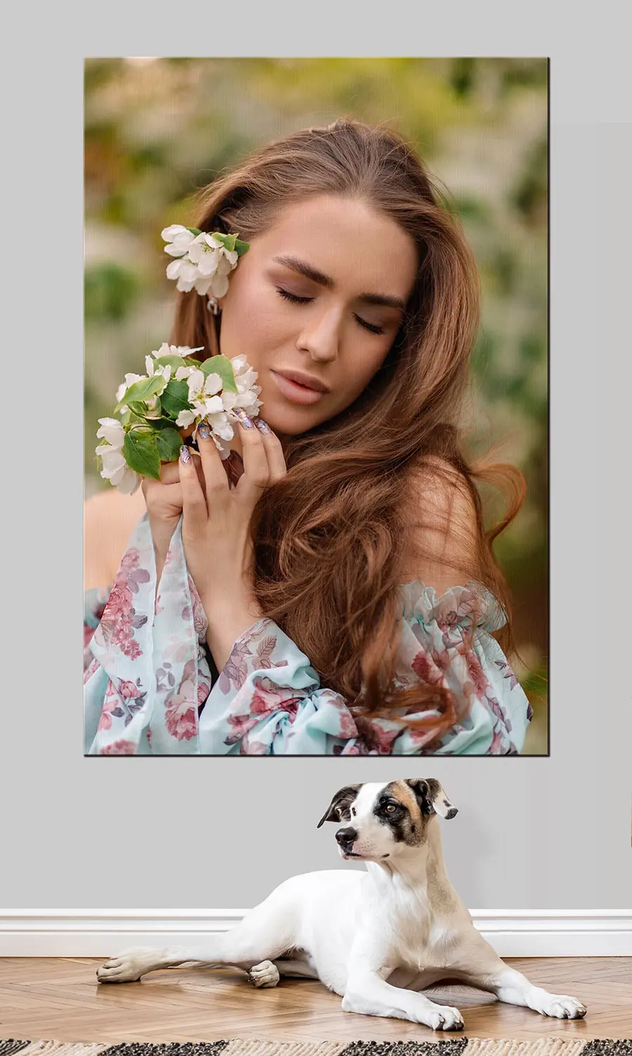 carta da parati Fiori, piante e ciglia nr. s33144