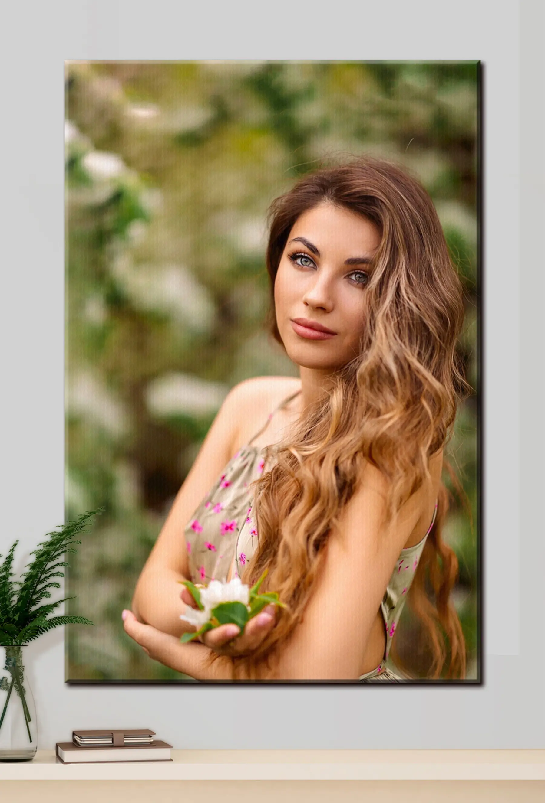 carta da parati Modella per capelli, ciglia e moda nr. s33148