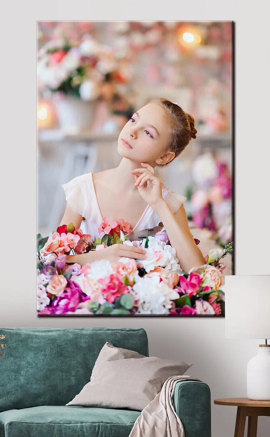 carta da parati Pianta, vestito e ciglia nr. s33158