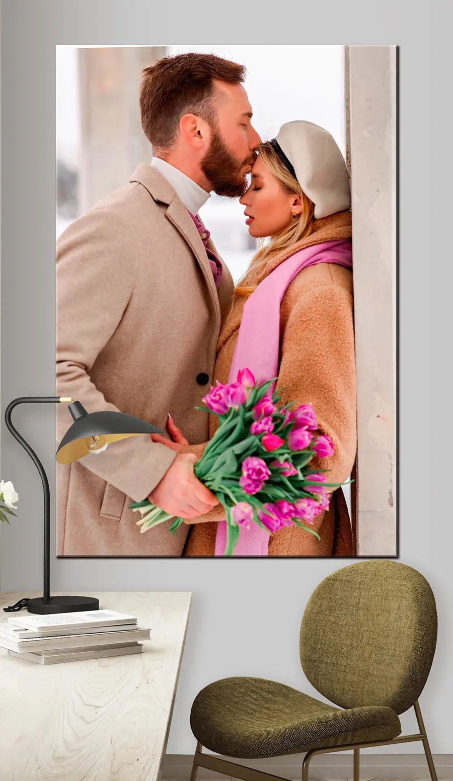 carta da parati Fiori, piante e cravatte nr. s33162