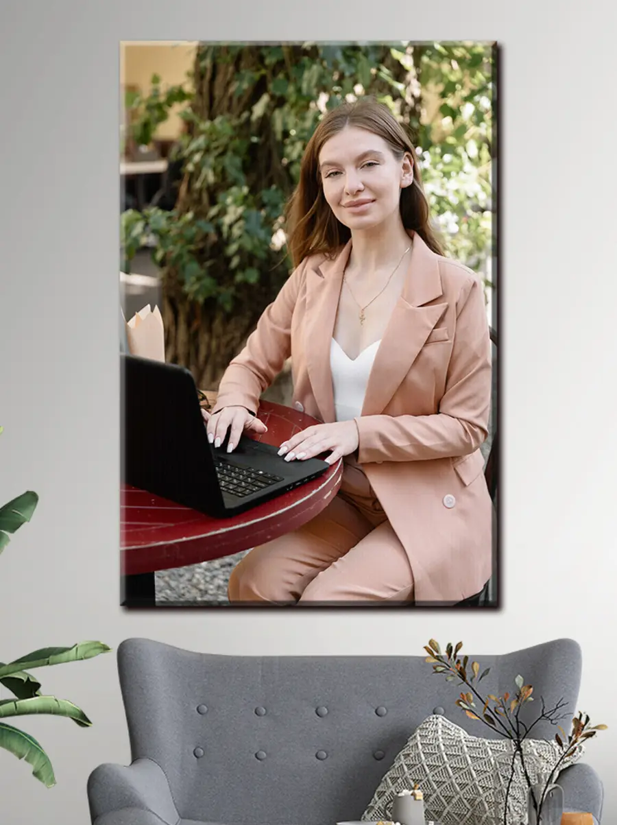 carta da parati Laptop, computer e sorriso nr. s33180