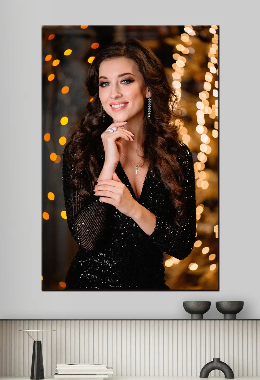 carta da parati Sorriso, ciglia e manica nr. s33182