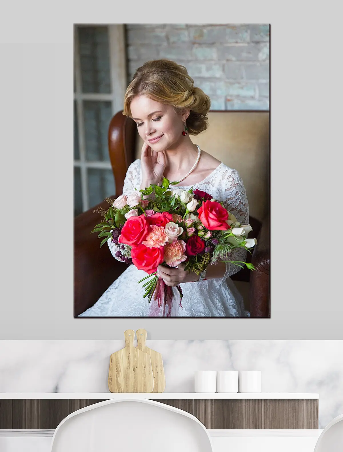 carta da parati Fiore, sorriso e pianta nr. s33185