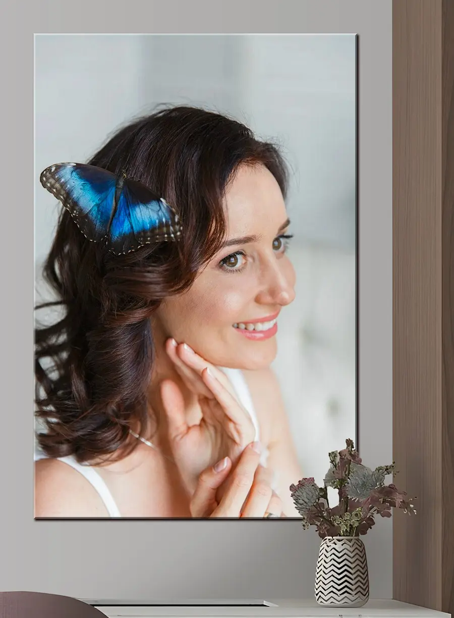 carta da parati Capelli, sorriso e sopracciglia nr. s33188