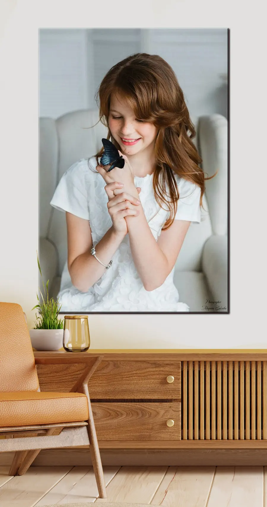 carta da parati Viso, capelli e sorriso nr. s33191