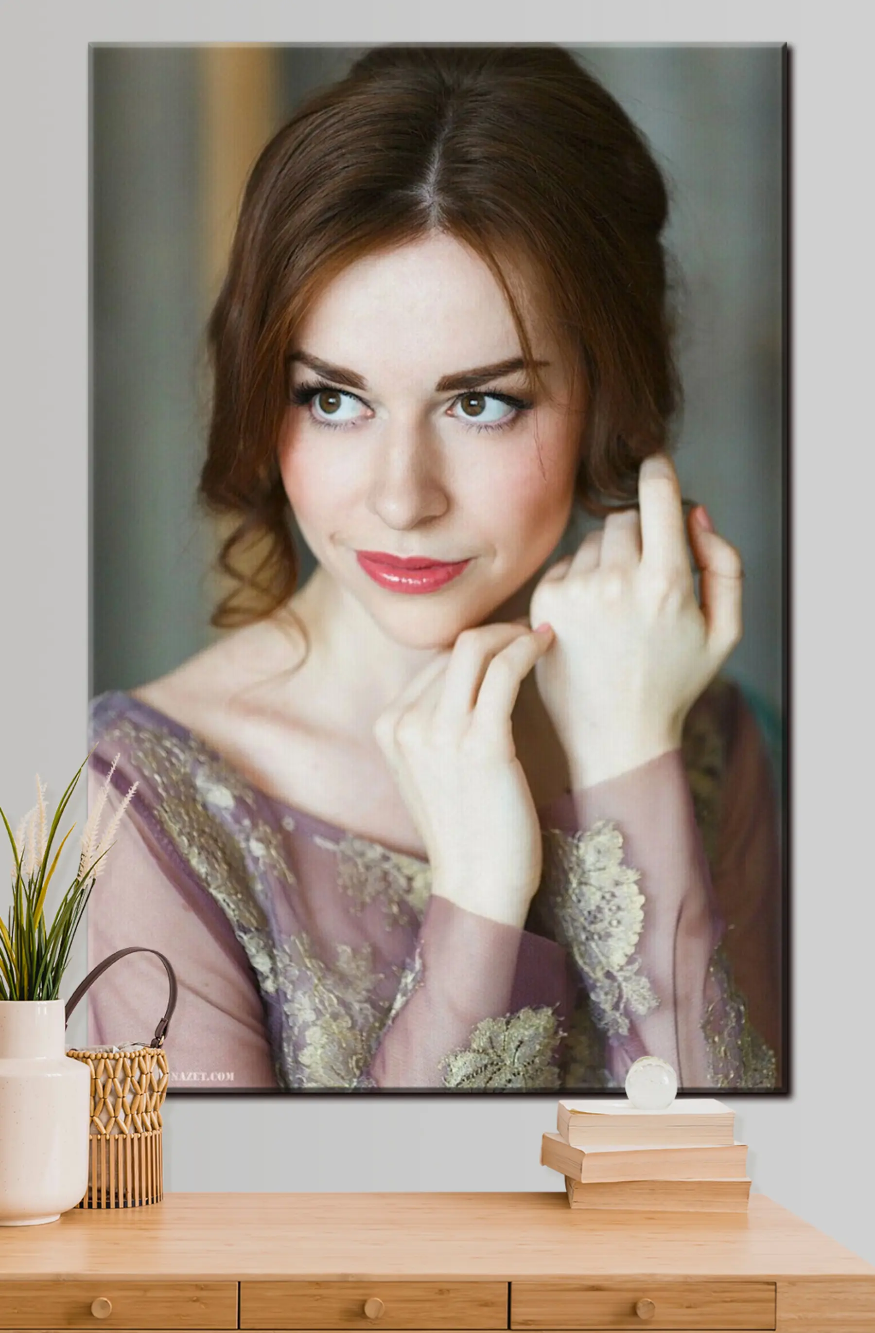 carta da parati Viso, capelli e labbra nr. s33196