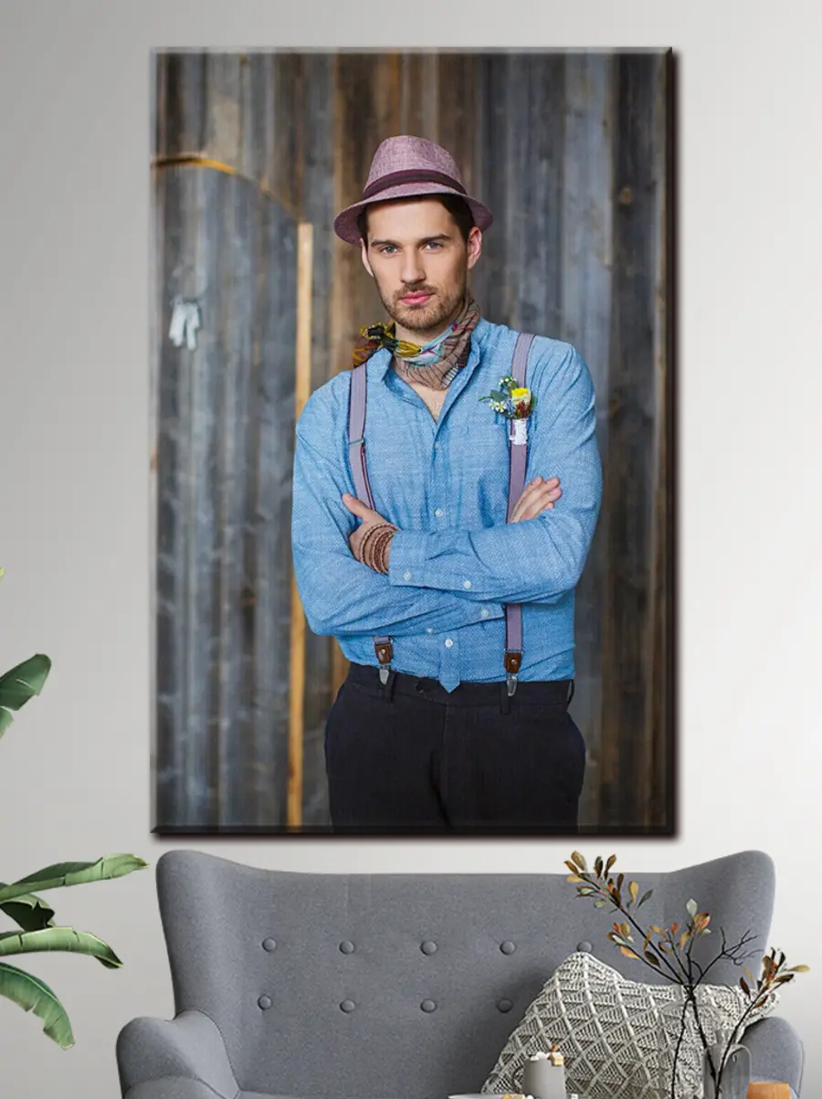 carta da parati Camicia, cappello e fedora nr. s33201