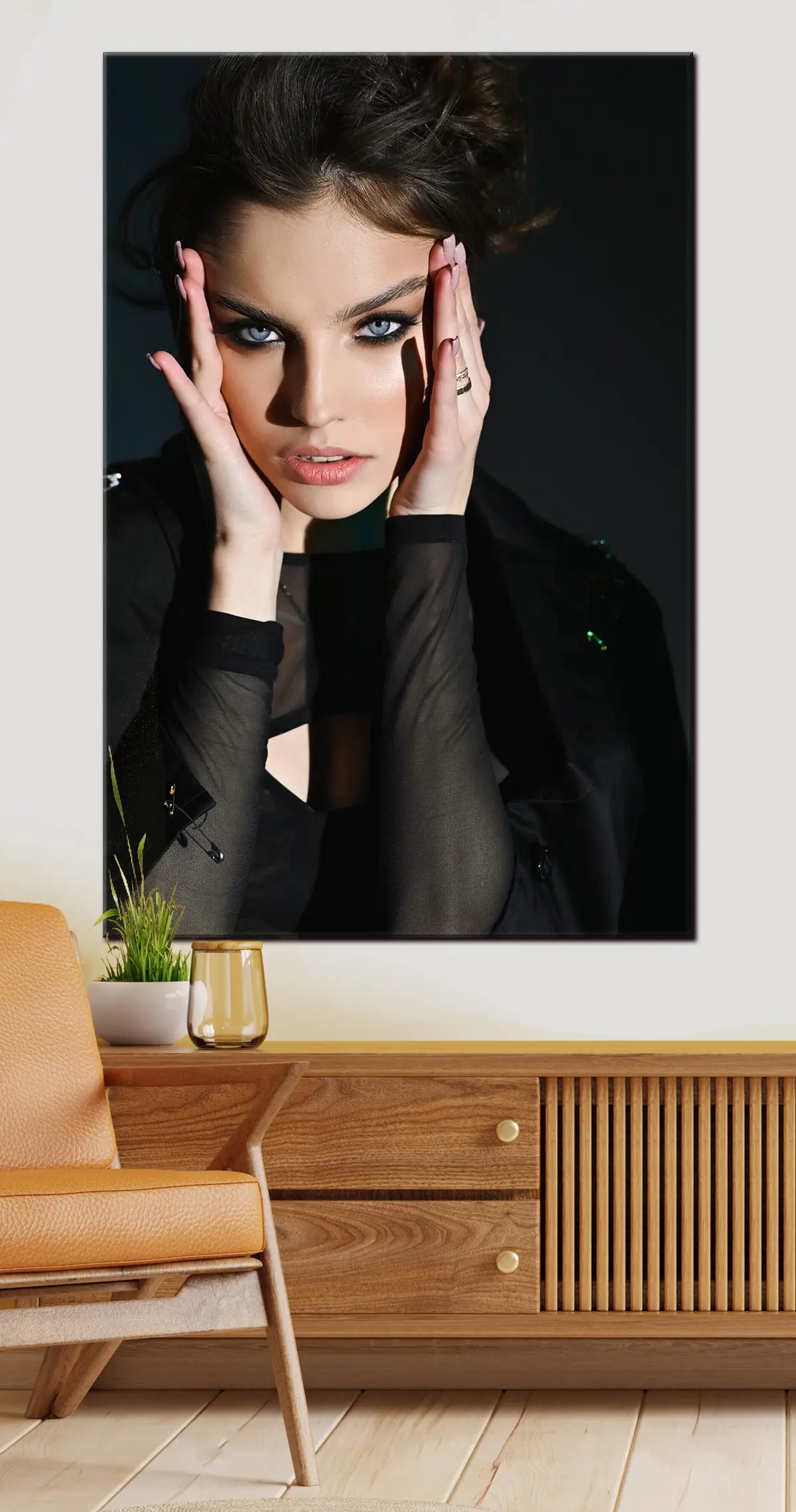 carta da parati Mano, ciglia e collo nr. s33211