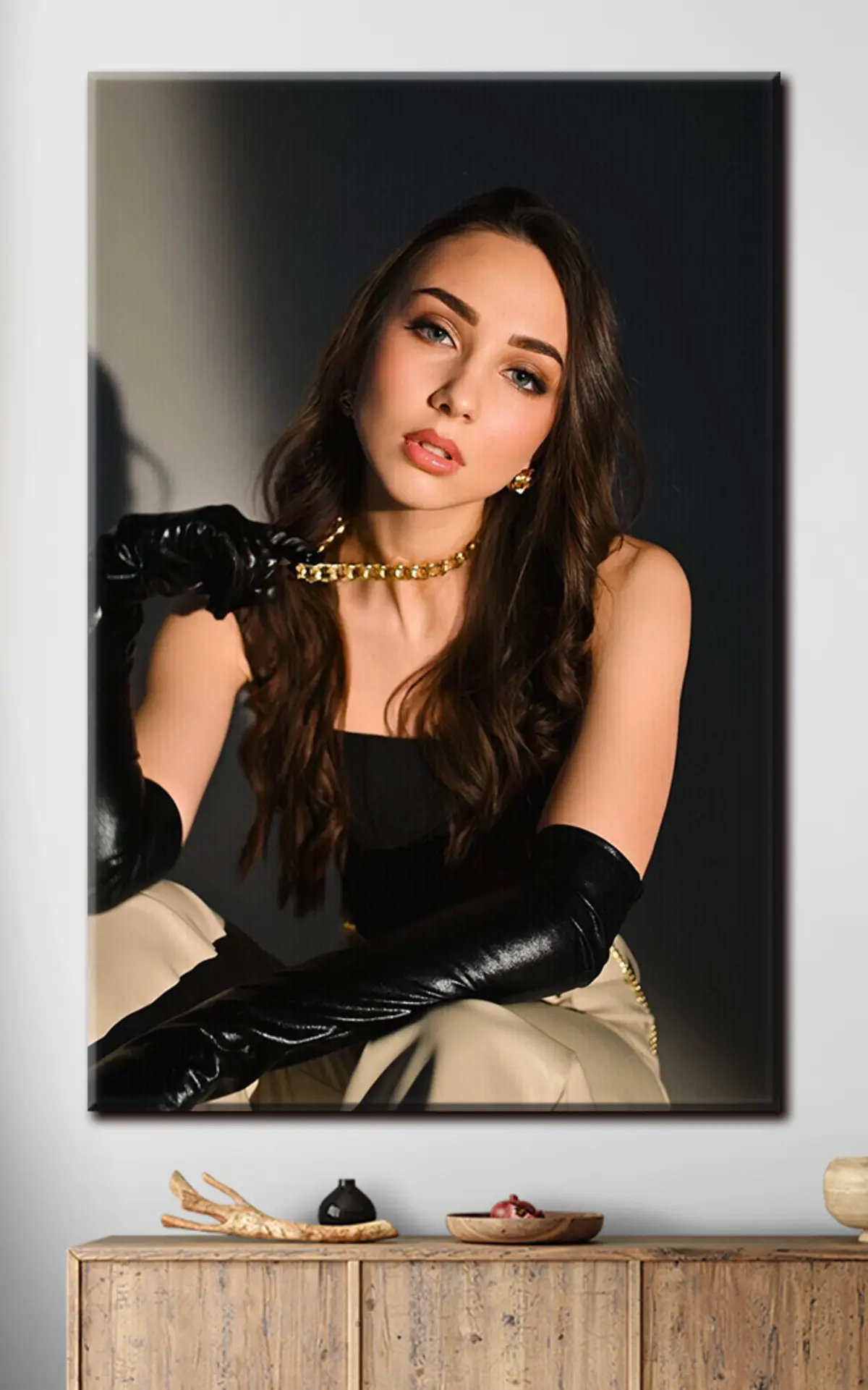 carta da parati Ciglia, rossetto e fotografia con flash nr. s33217