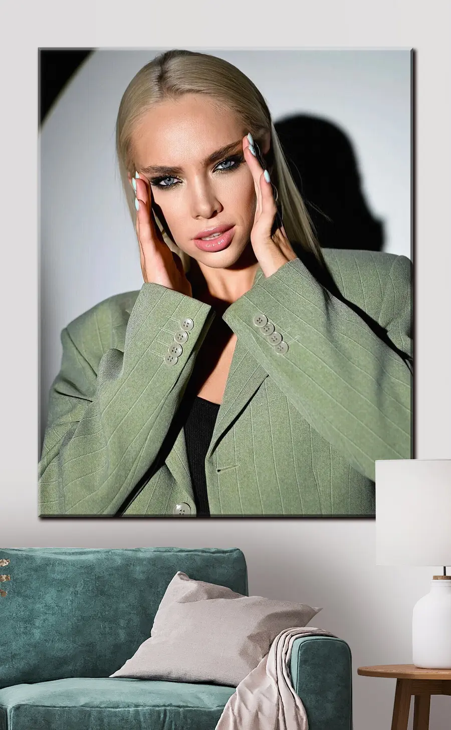 carta da parati Mento, sopracciglia e ciglia nr. s33219