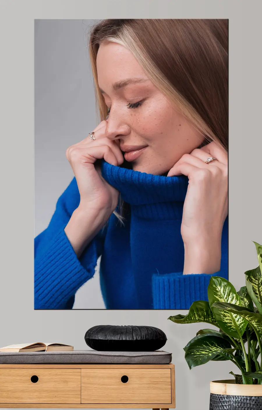 carta da parati Naso, ciglia e mascella nr. s33230