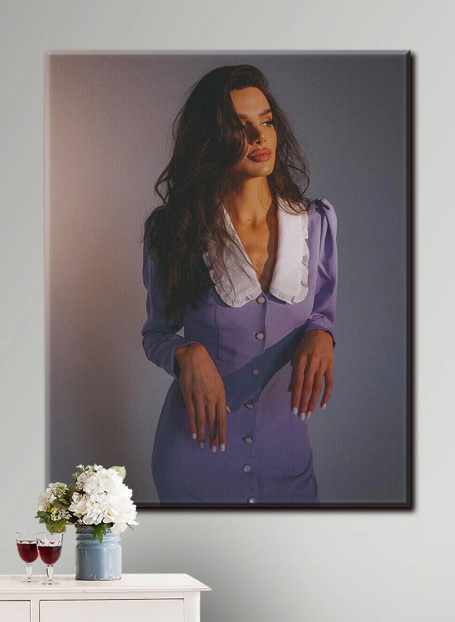 carta da parati Braccio, viola e collo nr. s33240