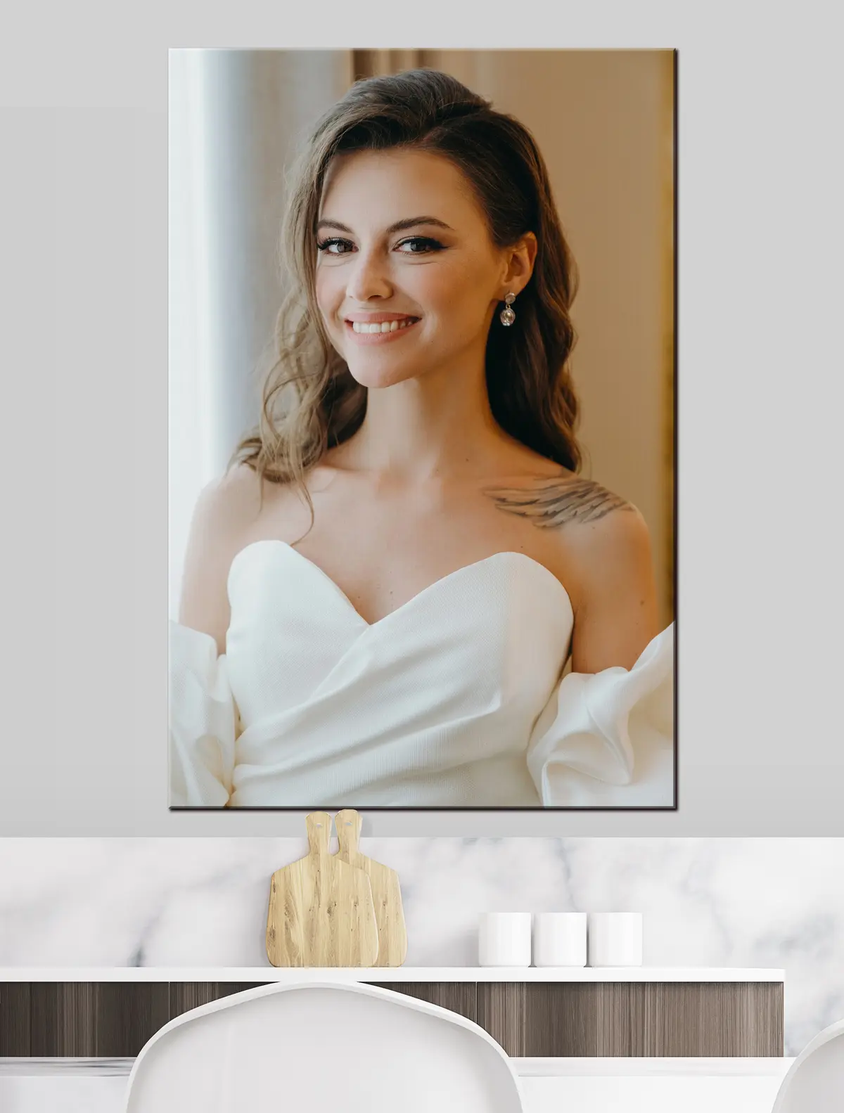 carta da parati Capelli, sorriso e sopracciglia nr. s33246