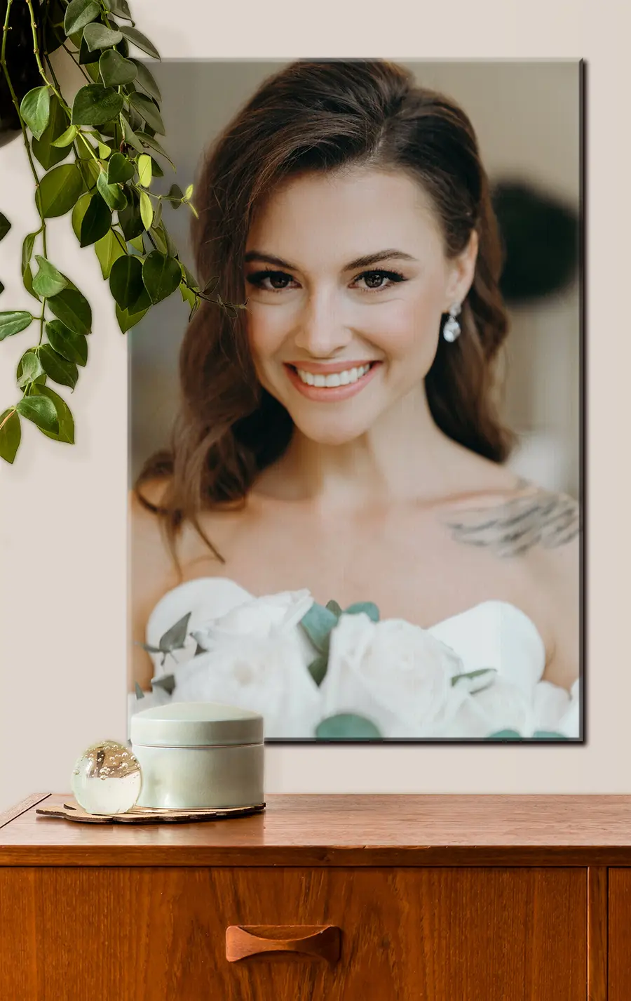 carta da parati Viso, sorriso e ciglia nr. s33247