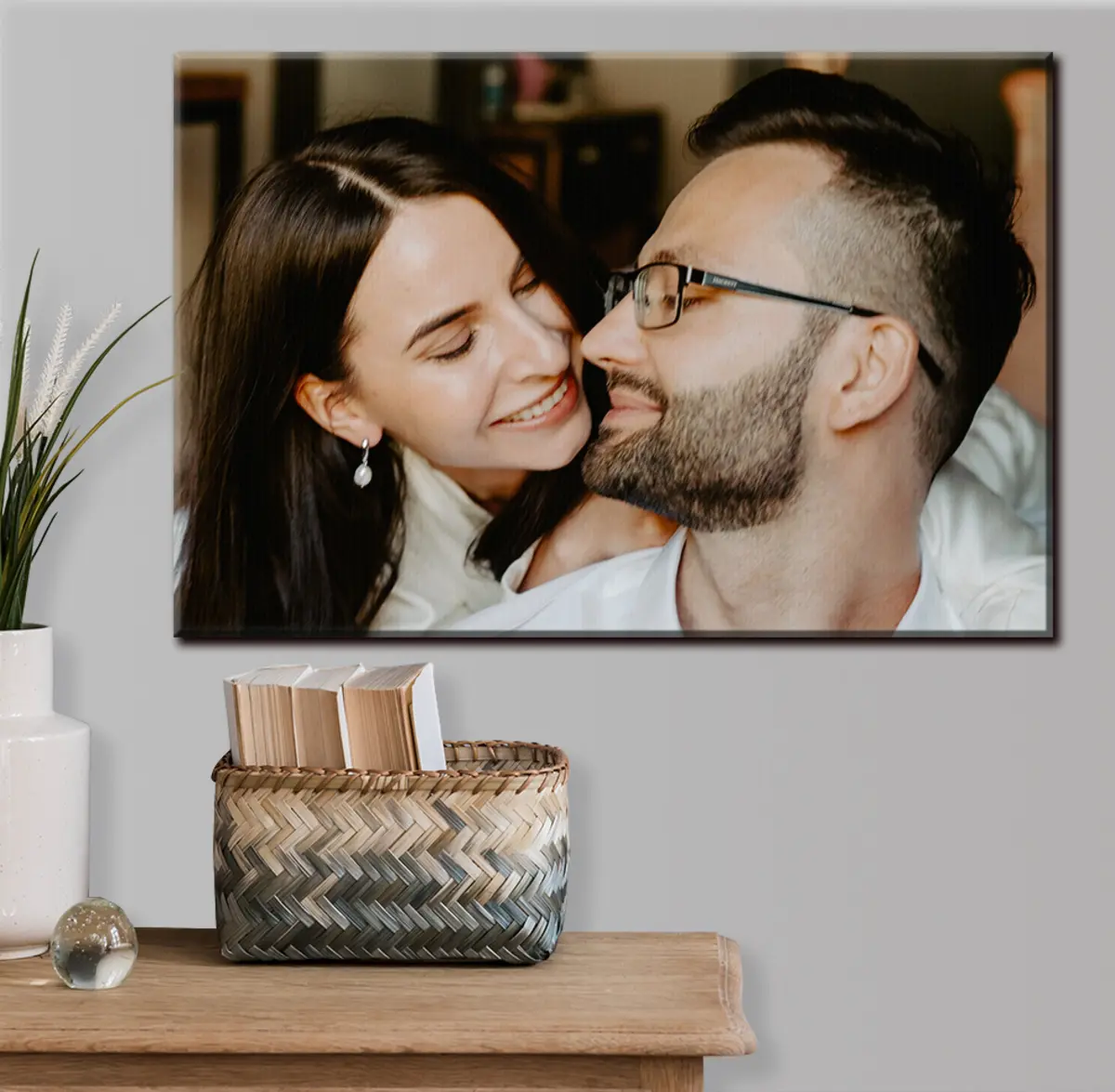 carta da parati Naso, sorriso e occhiali nr. s33254