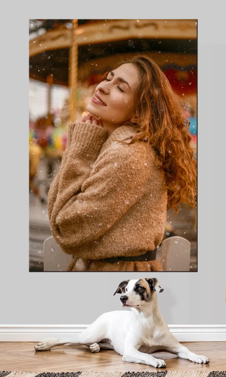 carta da parati Capelli, testa e sorriso nr. s33264