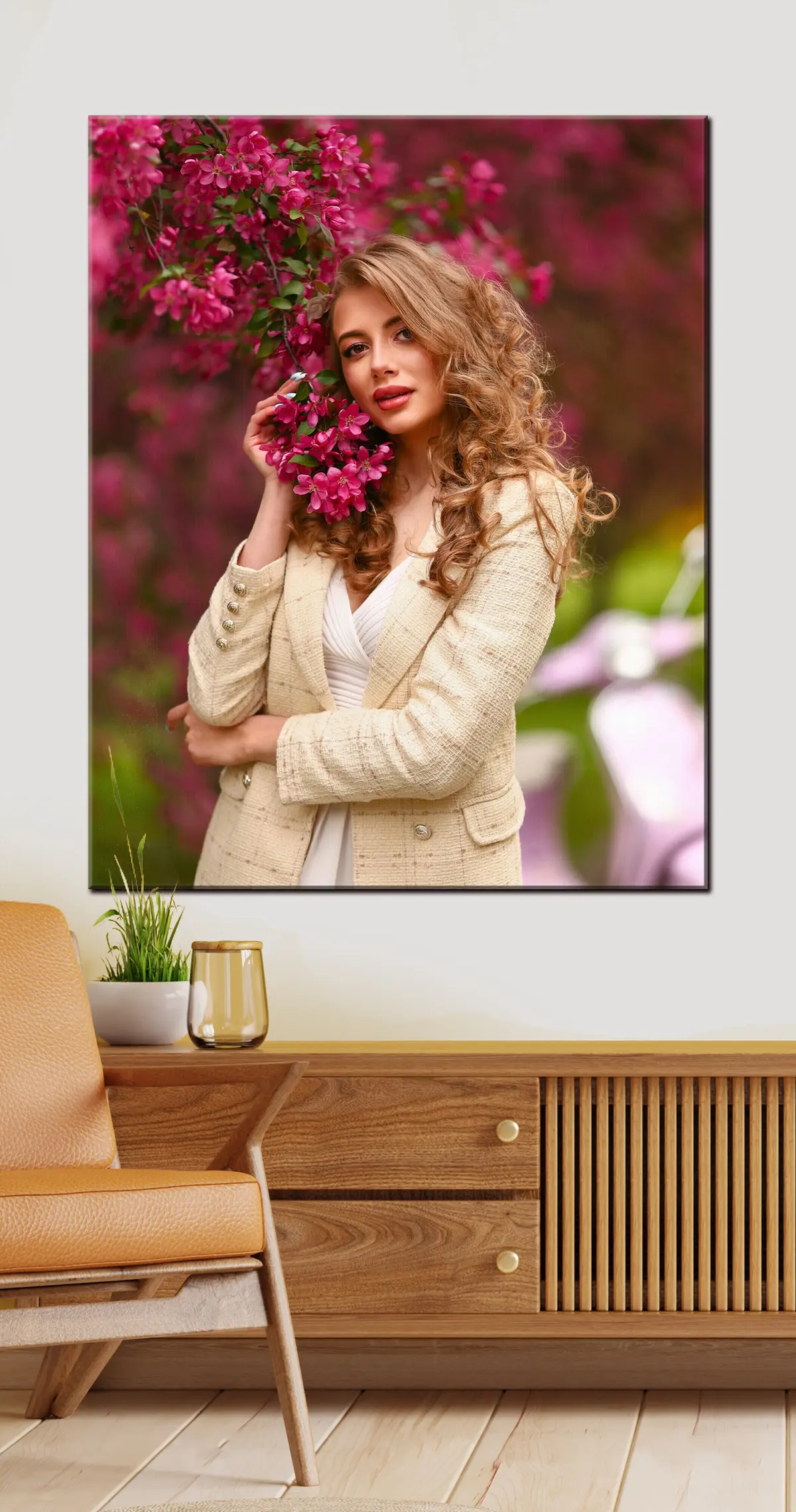 carta da parati Sorriso, pianta e manica nr. s33271