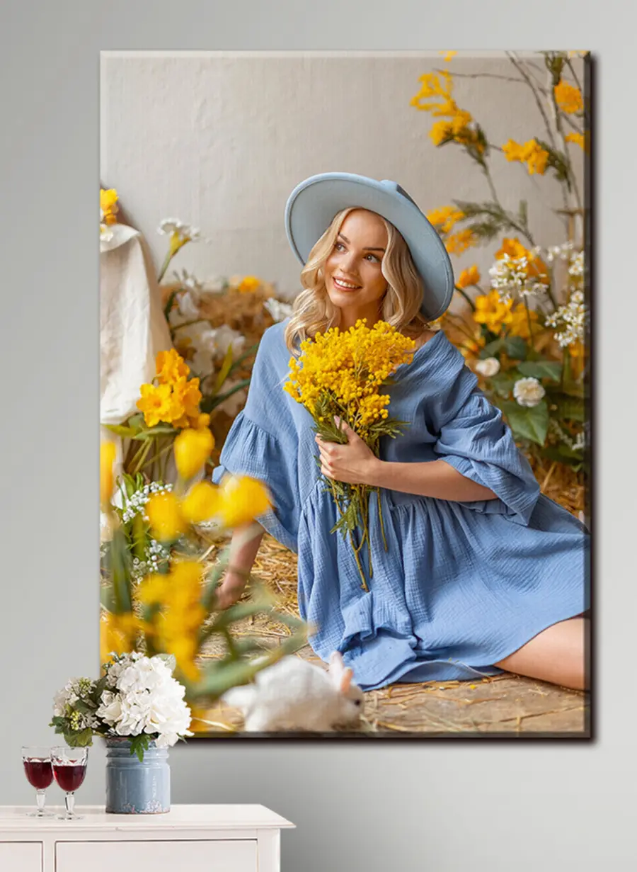 carta da parati Pianta, sorriso e fiore nr. s33281