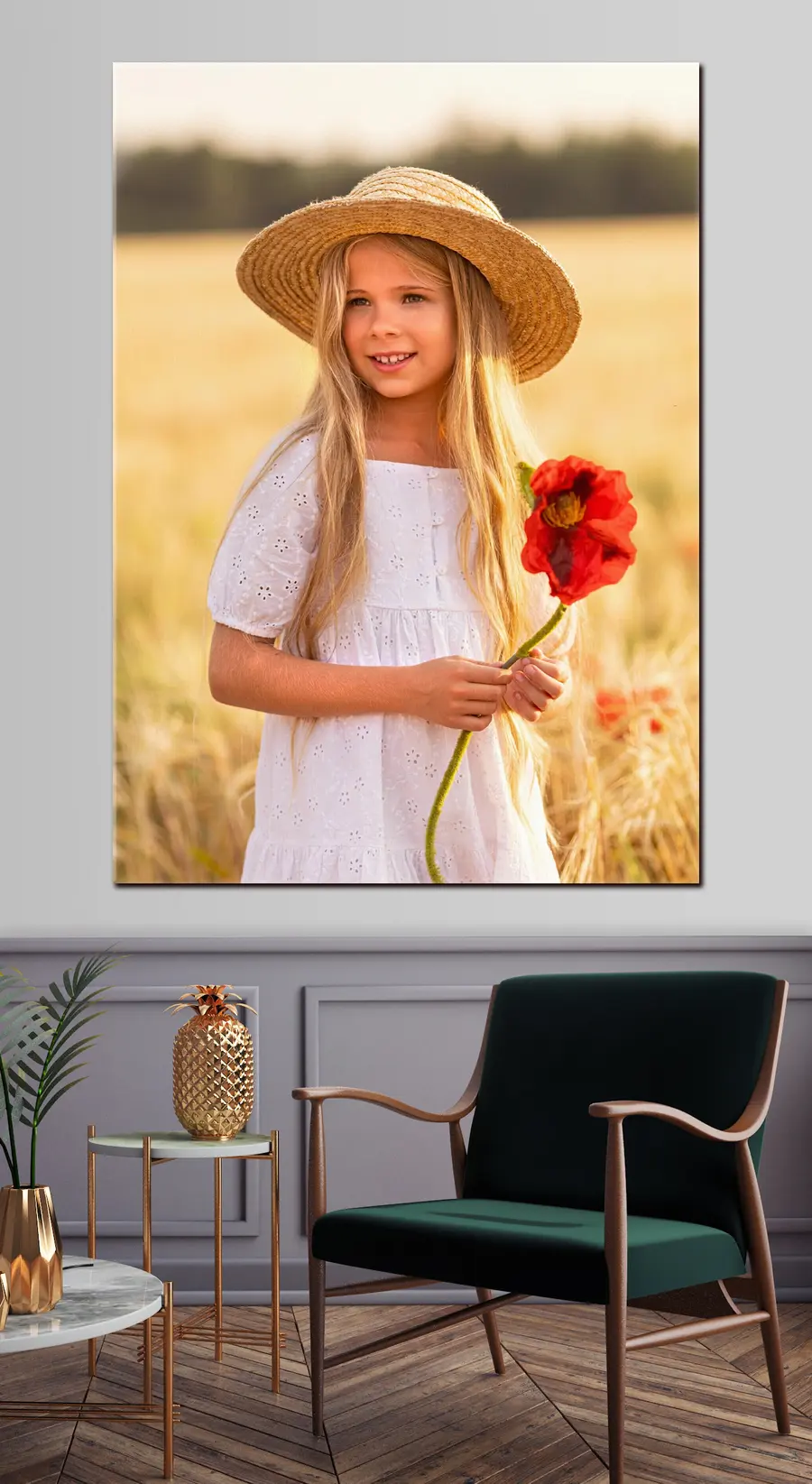 carta da parati Cappello, sorriso e collo nr. s33299