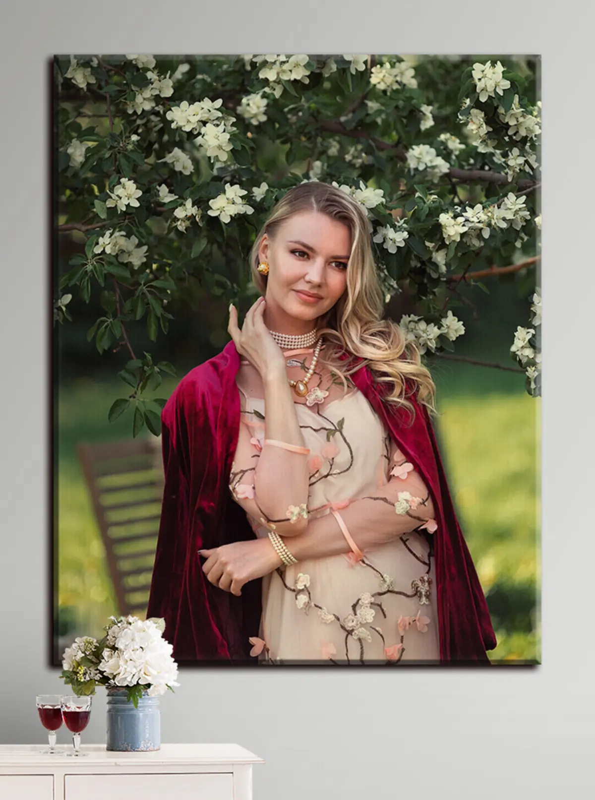 carta da parati Sorriso, pianta e manica nr. s33314