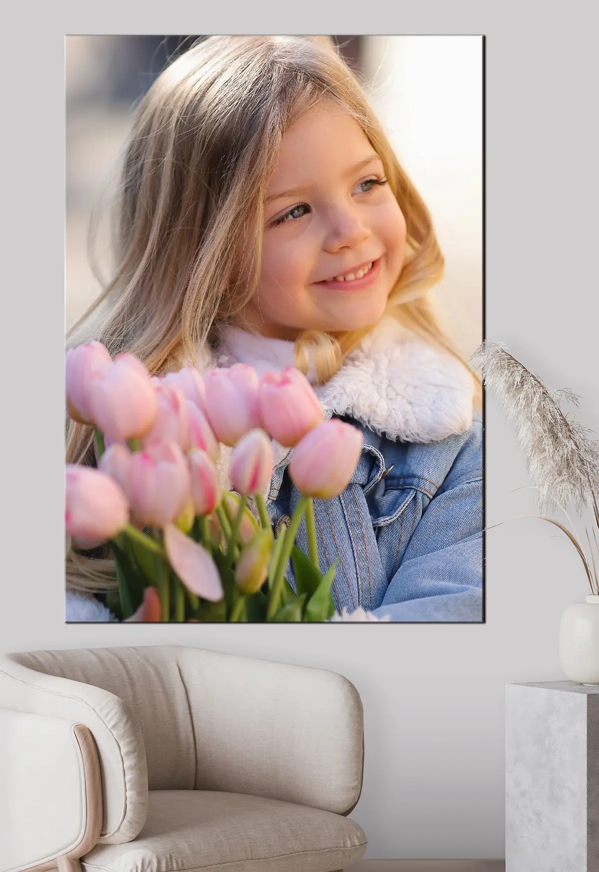 carta da parati Sorriso, pianta e corpo umano nr. s33322