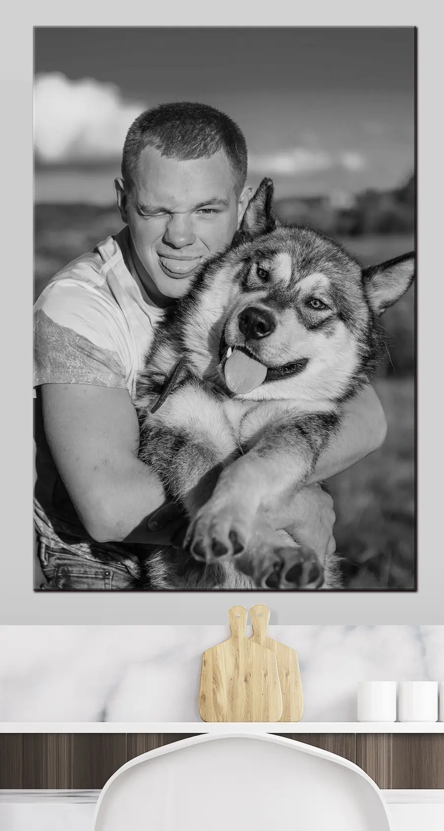 carta da parati Cane, sorriso e mascella nr. s33338