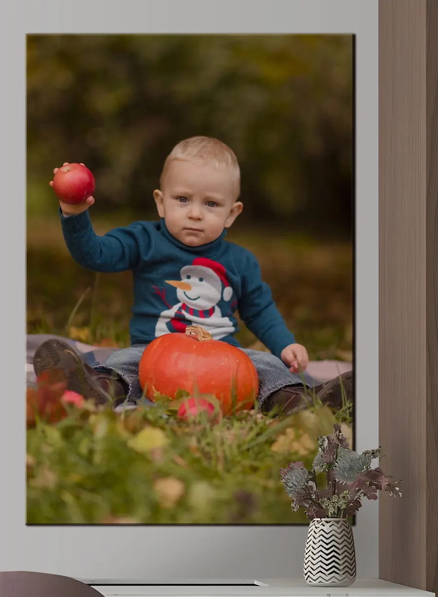 carta da parati Viso, jeans e pianta nr. s33342