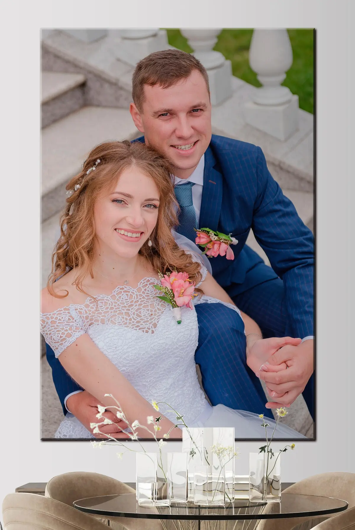 carta da parati Sorriso, fiore e cravatta nr. s33345