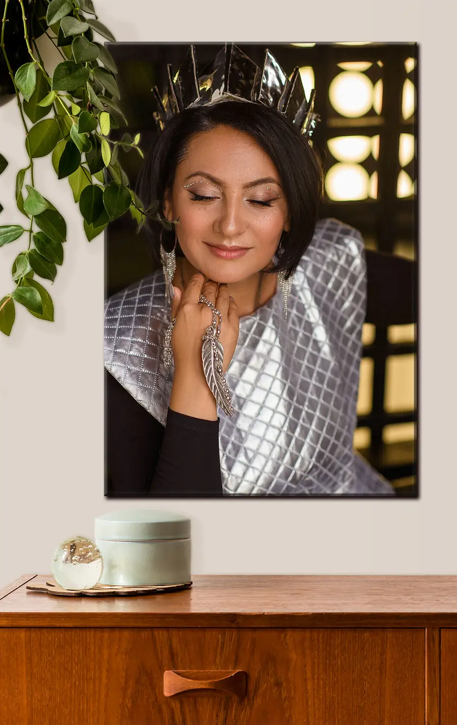 carta da parati Capelli, sorriso e ciglia nr. s33352