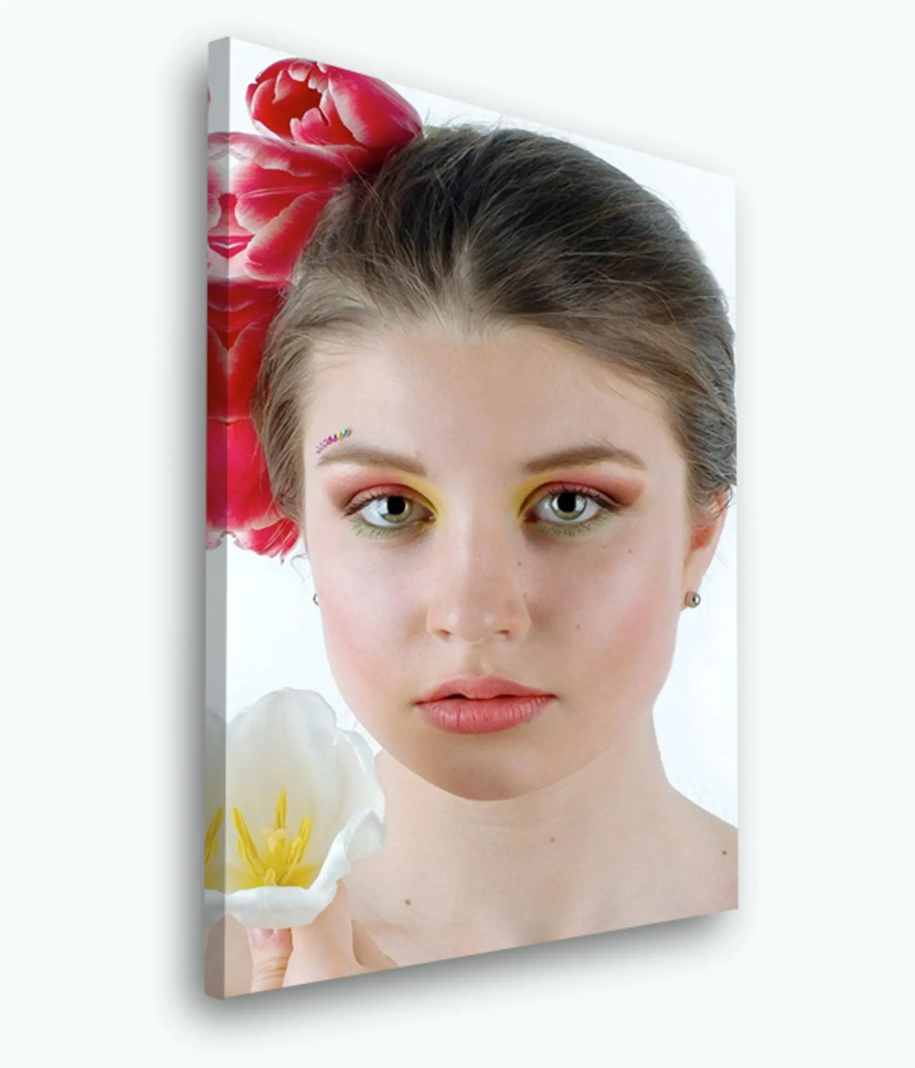 carta da parati Pelle, piante e ciglia nr. s33360