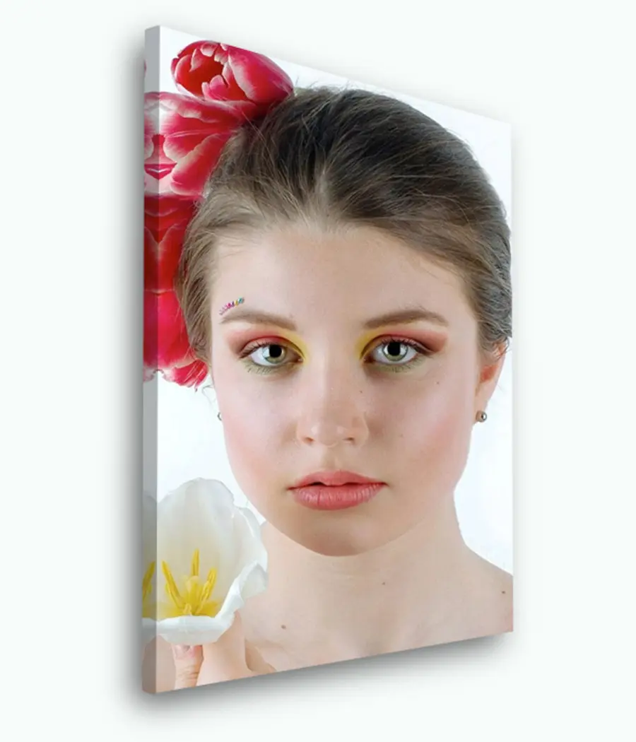 carta da parati Pelle, piante e ciglia nr. s33360