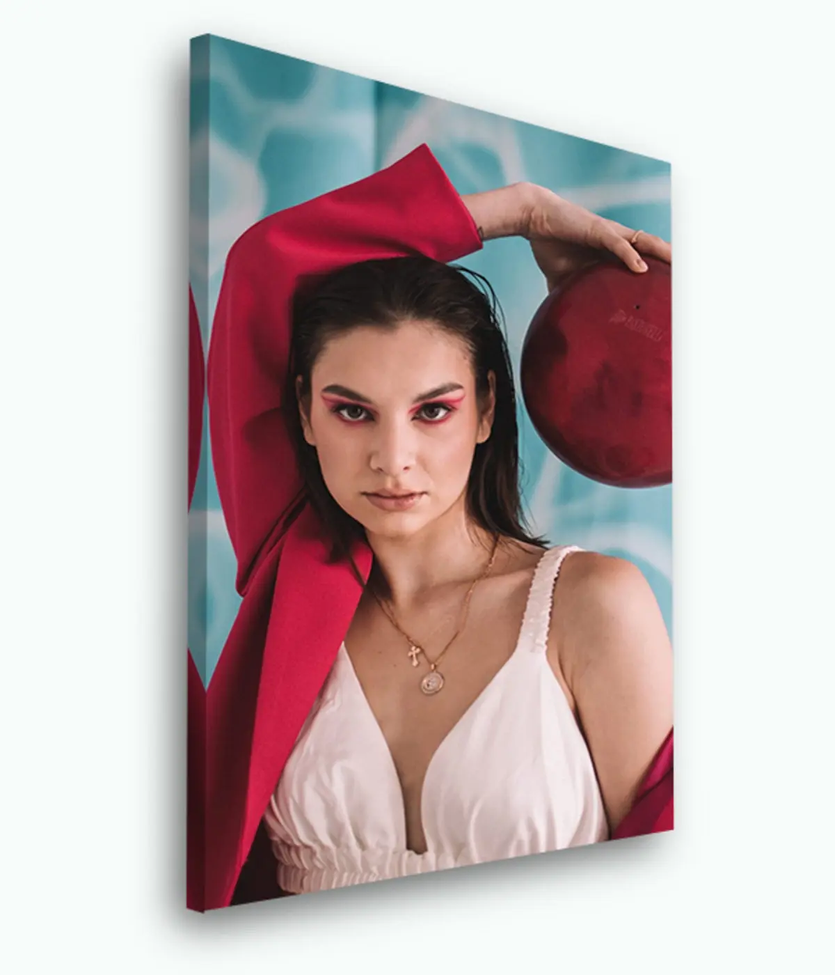 carta da parati Fotografia, ciglia e rossetto nr. s33398