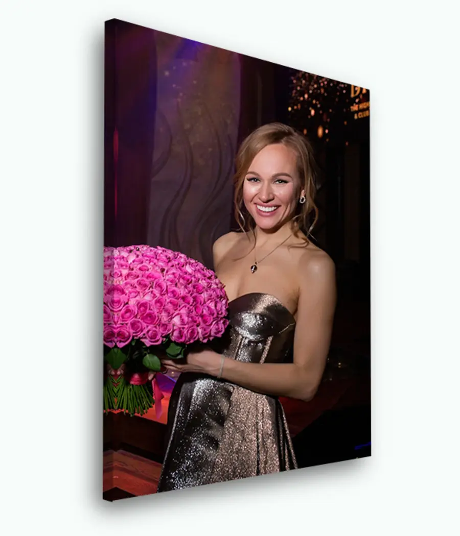 carta da parati Spalla, sorriso e pianta nr. s33452