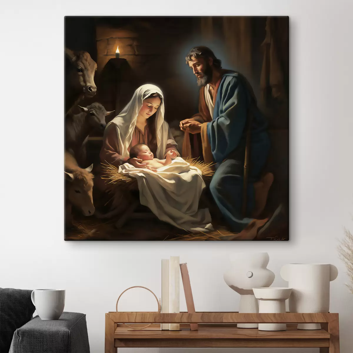 carta da parati Arte, presepe e pittura nr. s33488
