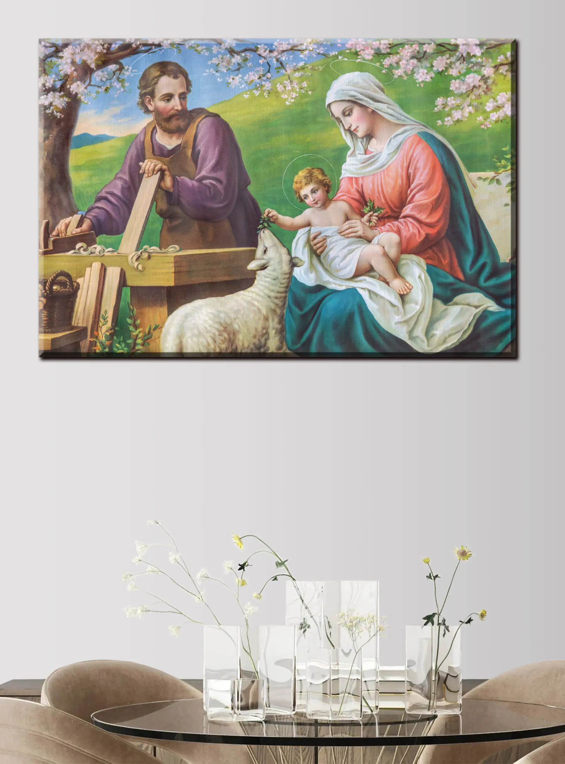 carta da parati Pianta, persone nella natura e presepe nr. s33496