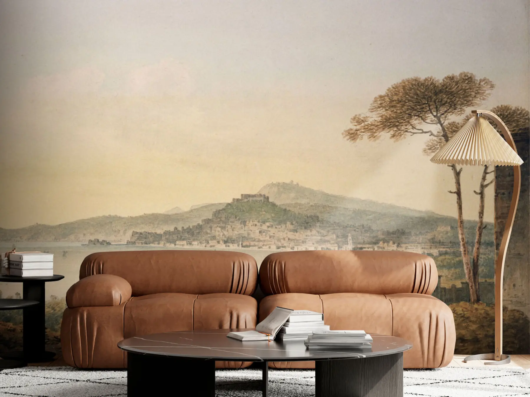 Carta da parati nature Vedute della città di Napoli 